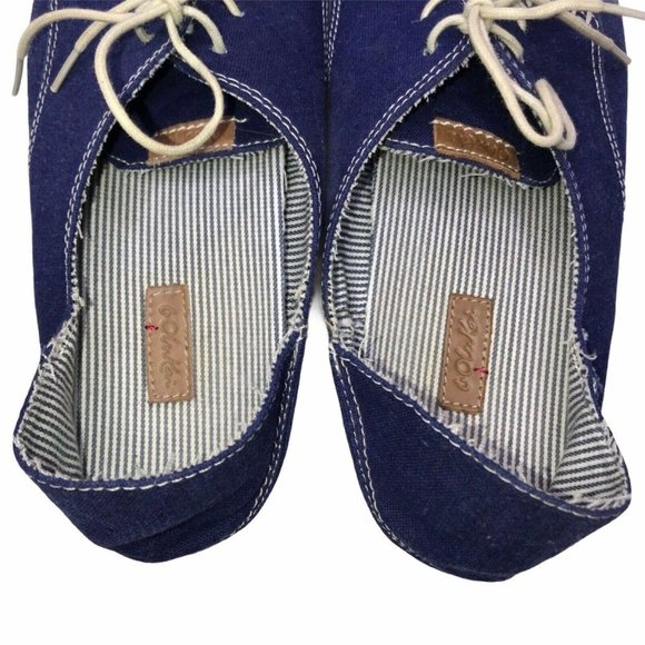 Olukai Helbuna Distressed Blue Canvas Loafers 9 - Picture 7 of 8